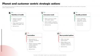 Nestle Company Overview Planet And Customer Centric Strategic Actions Strategy SS V