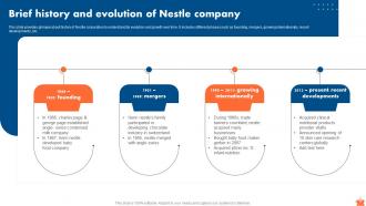 Nestle Market Segmentation And Growth Strategies Powerpoint Presentation Slides Strategy CD V Downloadable Informative