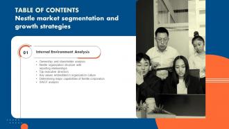 Nestle Market Segmentation And Growth Strategies Table Of Contents Strategy SS V