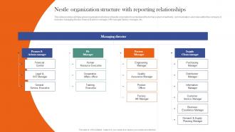 Nestle Organization Structure With Reporting Nestle Corporate And Business Level Strategy SS V