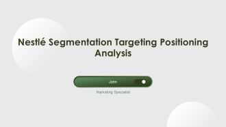 Nestle Segmentation Targeting Positioning Analysis PPT Demonstration AT