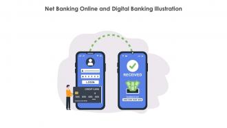 Net Banking Online And Digital Banking Illustration