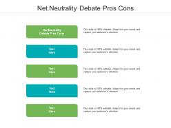Net neutrality debate pros cons ppt powerpoint presentation design ideas cpb