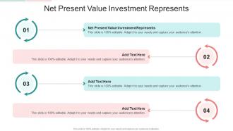 Net Present Value Investment Represents In Powerpoint And Google Slides Cpb
