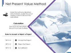 Net present value method ppt styles layout ideas