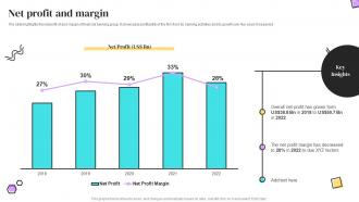 Net Profit And Margin Banking Services Company Profile Ppt Icon