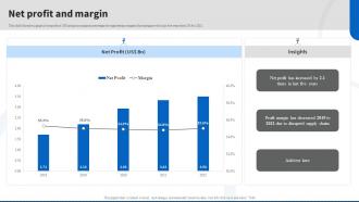 Net Profit And Margin Engineering Work Company Profile Ppt Model Graphics