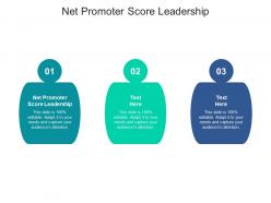 Net promoter score leadership ppt powerpoint presentation icon rules cpb