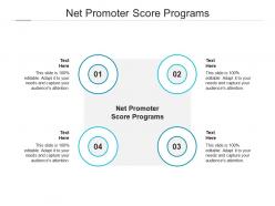 Net promoter score programs ppt powerpoint presentation infographic template graphic images cpb