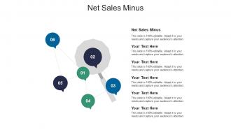 Net sales minus ppt powerpoint presentation slides clipart cpb