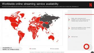 Netflix Company Profile Worldwide Online Streaming Service Availability