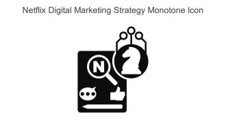 Netflix Digital Marketing Strategy Monotone Icon In Powerpoint Pptx Png And Editable Eps Format