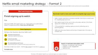 Netflix Email Marketing Strategy Netflix Email And Content Marketing Strategy SS V
