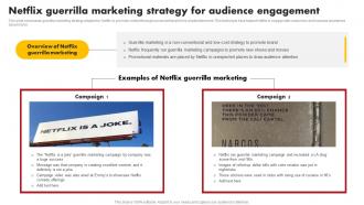 Netflix Guerrilla Marketing Strategy For Comprehensive Marketing Mix Strategy Of Netflix Strategy SS V