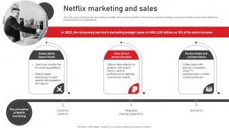 Netflix Marketing And Sales
