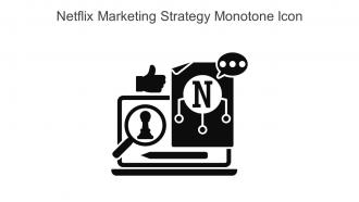 Netflix Marketing Strategy Monotone Icon In Powerpoint Pptx Png And Editable Eps Format