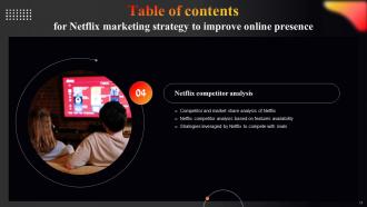 Netflix Marketing Strategy To Improve Online Presence Strategy CD V Professionally Images