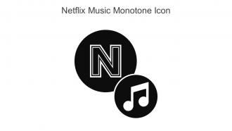 Netflix Music Monotone Icon In Powerpoint Pptx Png And Editable Eps Format
