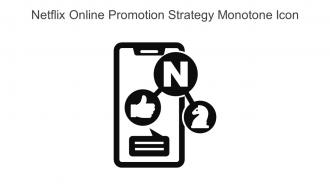 Netflix Online Promotion Strategy Monotone Icon In Powerpoint Pptx Png And Editable Eps Format
