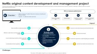 Netflix Original Content Development And Project Management Case Studies PM SS
