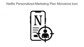 Netflix Personalized Marketing Plan Monotone Icon In Powerpoint Pptx Png And Editable Eps Format
