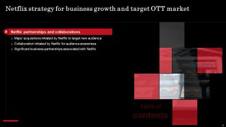 Netflix Strategy For Business Growth And Target OTT Market Strategy CD Pre designed Ideas