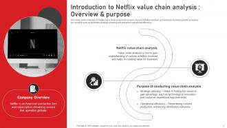 Netflix Value Chain Analysis Model For Improving Capabilities Powerpoint Ppt Template Bundles Informative Analytical