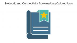 Network And Connectivity Bookmarking Colored Icon In Powerpoint Pptx Png And Editable Eps Format