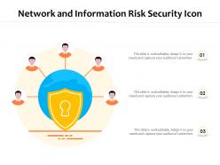 Network and information risk security icon
