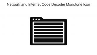Network And Internet Code Decoder Monotone Icon In Powerpoint Pptx Png And Editable Eps Format