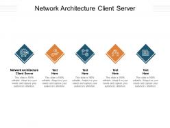 Network architecture client server ppt powerpoint presentation portfolio diagrams cpb