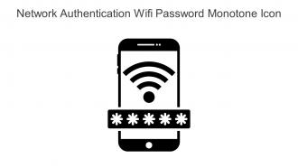 Network Authentication Wifi Password Monotone Icon In Powerpoint Pptx Png And Editable Eps Format