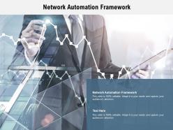 Network automation framework ppt powerpoint presentation inspiration summary cpb