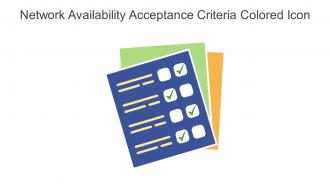 Network Availability Acceptance Criteria Colored Icon In Powerpoint Pptx Png And Editable Eps Format