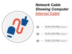 Network cable showing computer internet cable