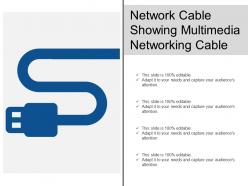 Network cable showing multimedia networking cable