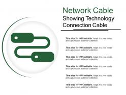 Network cable showing technology connection cable
