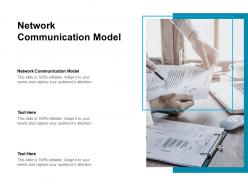 Network communication model ppt powerpoint presentation ideas images cpb