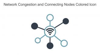 Network Congestion And Connecting Nodes Colored Icon In Powerpoint Pptx Png And Editable Eps Format