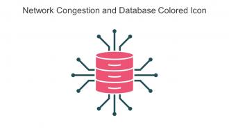 Network Congestion And Database Colored Icon In Powerpoint Pptx Png And Editable Eps Format
