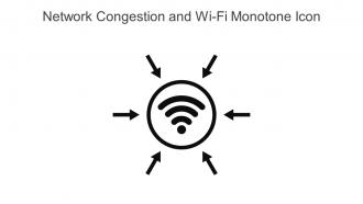 Network Congestion And Wi Fi Monotone Icon In Powerpoint Pptx Png And Editable Eps Format