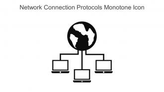 Network Connection Protocols Monotone Icon In Powerpoint Pptx Png And Editable Eps Format