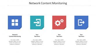Network content monitoring ppt powerpoint presentation infographic template diagrams cpb