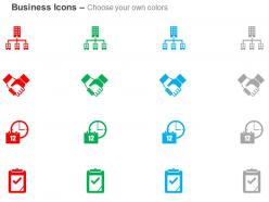 Network deal schedule checklist ppt icons graphic