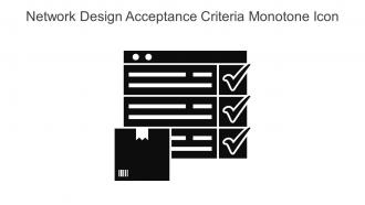 Network Design Acceptance Criteria Monotone Icon In Powerpoint Pptx Png And Editable Eps Format