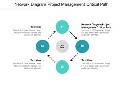 Network diagram project management critical path ppt powerpoint presentation portfolio cpb