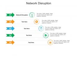 Network disruption ppt powerpoint presentation infographic template model cpb