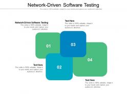 Network driven software testing ppt powerpoint presentation styles ideas cpb