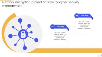 Network Encryption Protection Icon For Cyber Security Management
