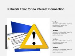 Network error for no internet connection